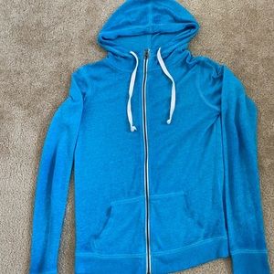 XS Light Blue zip up hoodie. SO brand
